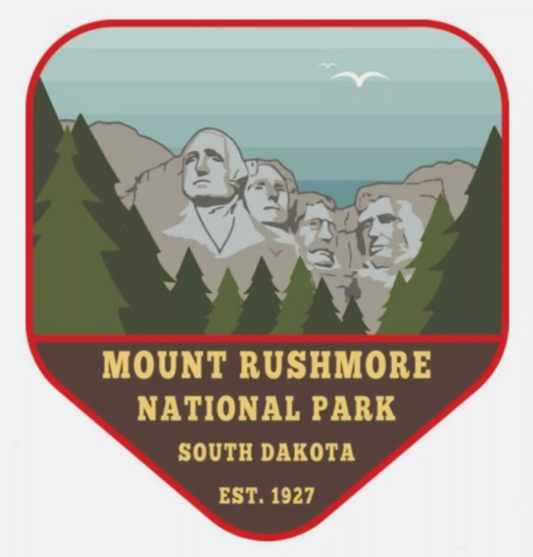 Mount Rushmore National Park Sticker South Dakota National Park Decal