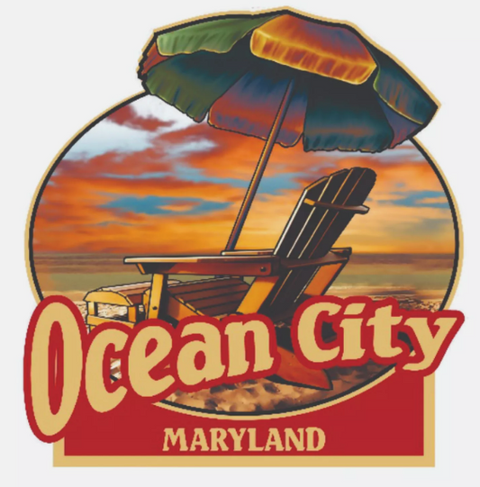 Ocean City Maryland Sticker Decal Bumper Sticker