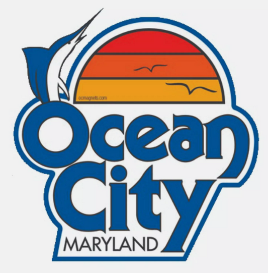 Ocean City Maryland Sticker Decal Bumper Sticker