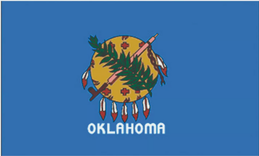 Oklahoma State Flag Sticker, Decal, Bumper Sticker Vacation Sticker
