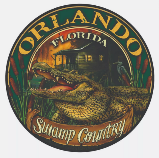 Orlando Florida Swamp Country Sticker Decal Bumper Sticker
