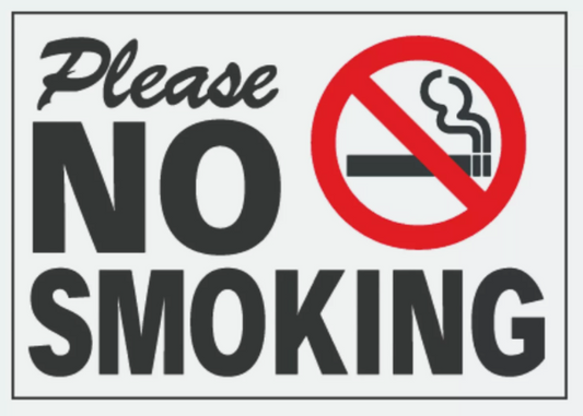 Please No Smoking Sign Decal Sticker