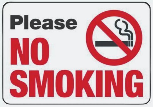 Please No Smoking Sign Decal Sticker