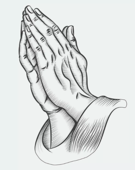 Praying Hands Sticker - Decal