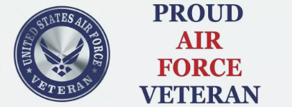 Proud US Air Force Veteran Military Bumper Sticker  / Decal