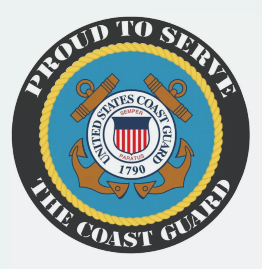 Proud to Serve The Coast Guard Decal / Bumper Sticker