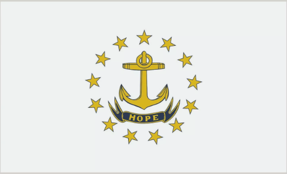 Rhode Island State Flag Sticker, Decal, Bumper Sticker Vacation Sticker