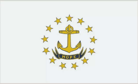 Rhode Island State Flag Sticker, Decal, Bumper Sticker Vacation Sticker