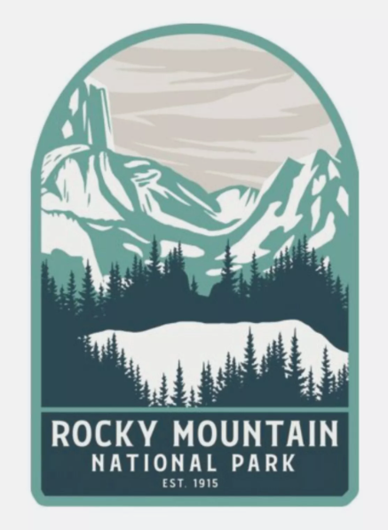 Rocky Mountain National Park Sticker Colorado National Park Decal
