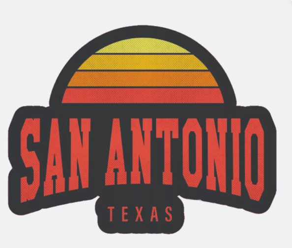 San Antonio Texas Sticker Decal Bumper Sticker – Lakeside Graphics