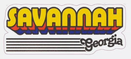 Savannah Georgia Sticker Decal Bumper Sticker