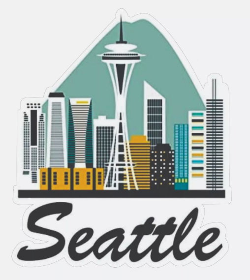 Seattle Washington Sticker Decal Bumper Sticker