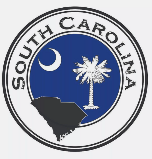South Carolina State Sticker Decal