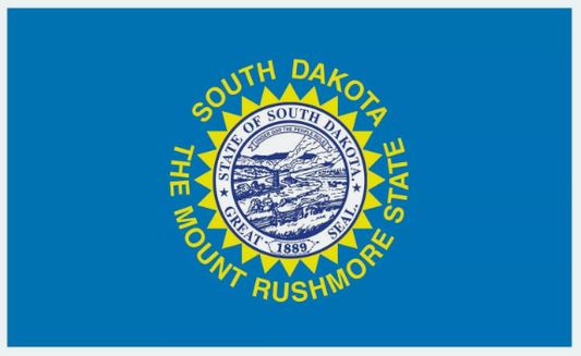 South Dakota State Flag Sticker, Decal, Bumper Sticker Vacation Sticker