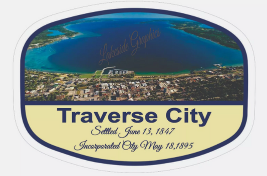 Traverse City Michigan Sticker Decal