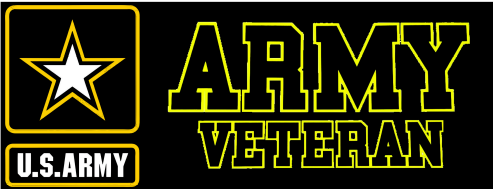 US Army Veteran Military Bumper Sticker  / Decal