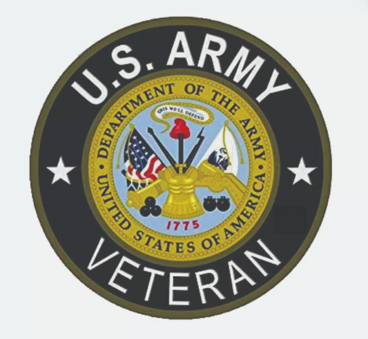 US Army Veteran Emblem Decal