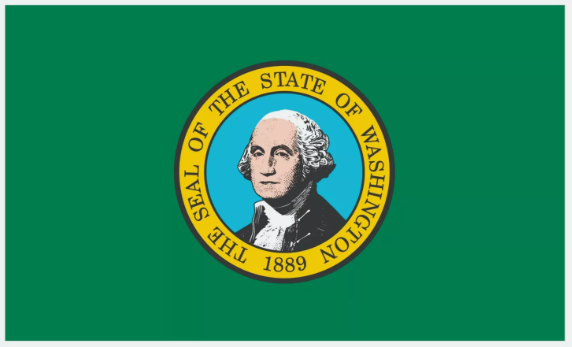 Washington State Flag Sticker, Decal, Bumper Sticker Vacation Sticker