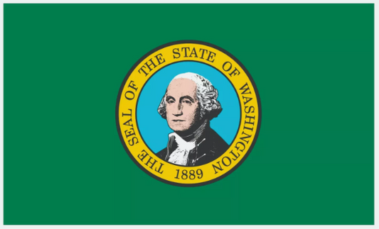 Washington State Flag Sticker, Decal, Bumper Sticker Vacation Sticker