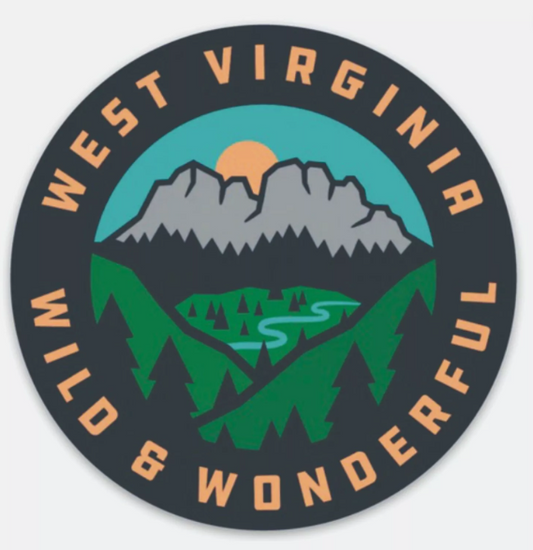 West Virginia Wild & Wonderful Sticker Decal