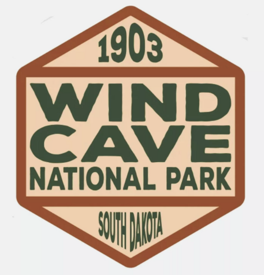Wind Cave National Park Sticker North South Dakota National Park Decal