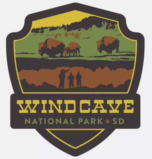 Wind Cave National Park Sticker North South Dakota National Park Decal