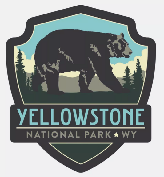Yellowstone National Park Sticker Montana Wyoming Idaho National Park Decal