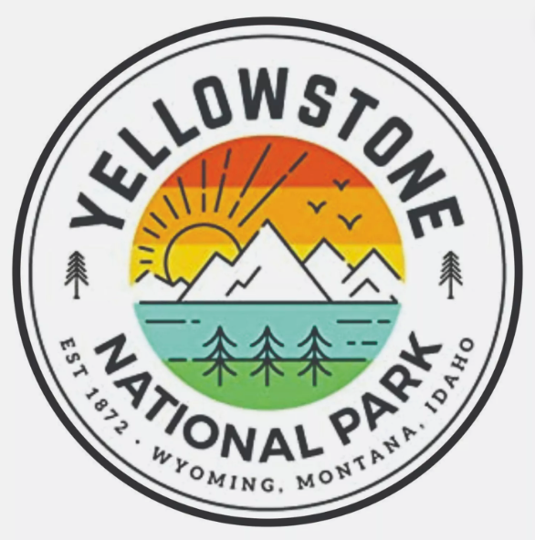 Yellowstone National Park Sticker Montana Wyoming Idaho National Park Decal
