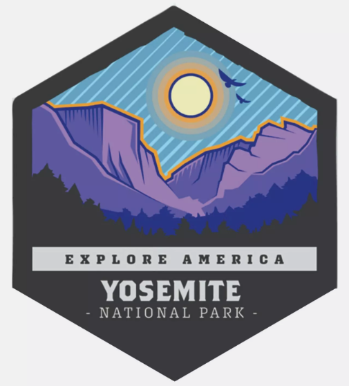 Yosemite National Park Sticker California National Park Decal