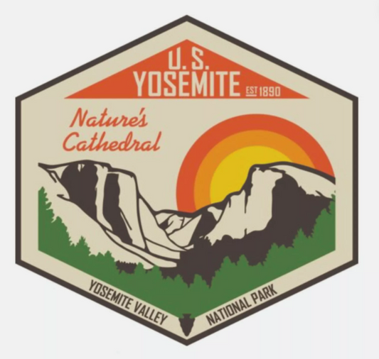 Yosemite National Park Sticker California National Park Decal